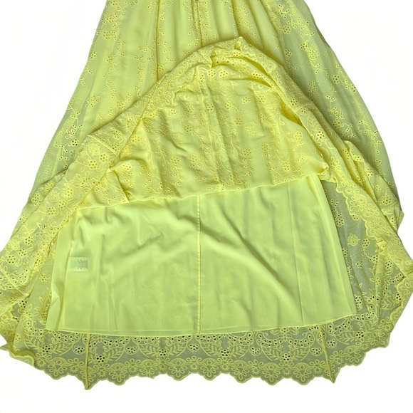 Alice + Olivia Juniper Tie Strap Maxi Dress – Lemon Size 2 NWT $695 Tag - Picture 9 of 10